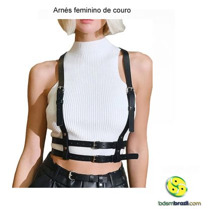 Arnés feminino de couro