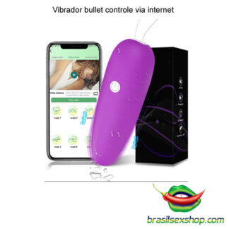 Vibrador bullet controle via internet