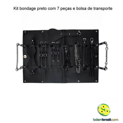 Kit bondage com 7 peças e bolsa de transporte - Imagem 7