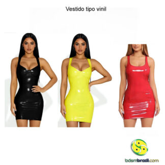 Vestido tipo vinil