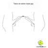 Tubos de cateter duplo gay