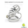 Cinto de castidade 9 cm com sonda uretral - Image 4