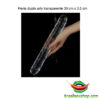 Penis duplo jelly transparente 30 cm x 3,5 cm - Image 2