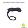 Anel peniano em silicone com plug anal vibratório - Image 2
