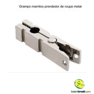 Grampo mamilos prendedor de roupa metal