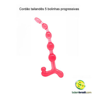 Cordão tailandês 5 bolinhas progressivas