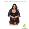 Conjunto cirrê fio e cropped com ziper Plus Size - Image 4