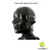 Capuz de latex com tapa olhos e boca removíveis