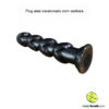 Plug anal escalonado com ventosa
